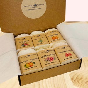 Handcrafted Soap Gift Box: Natural Artisan Soaps, Variety Scents Bild 3