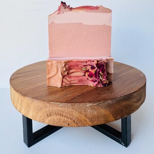 Coconut Rose Soap Bar | Natural Handmade Soap | Natural Cold Process Soap | Artisan Soap | Gift For Her