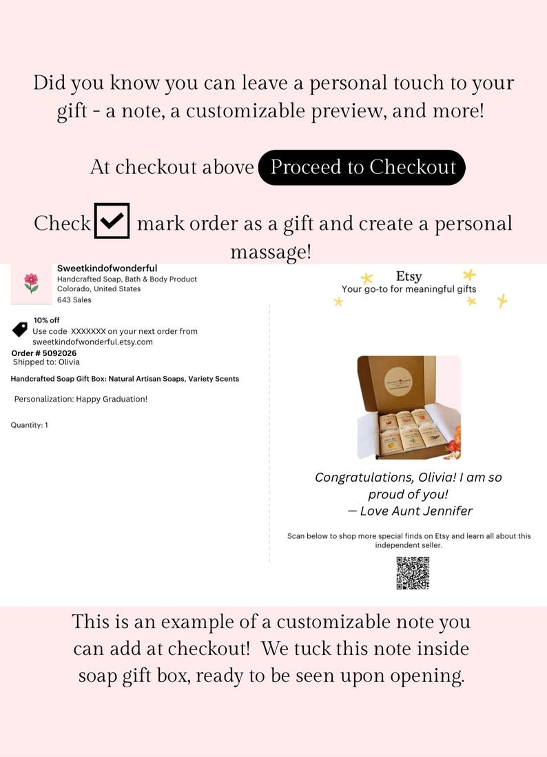 Handcrafted Soap Gift Box: Natural Artisan Soaps, Variety Scents Bild 7