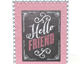 Friendship Greeting Card - Blank Inside