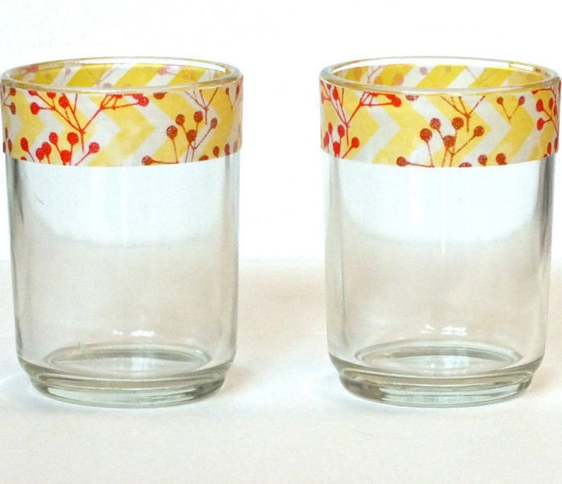 Candle Gift Set -Tea Light Candles -Glass Candle Holders -Autumn Fall Candles -Thanksgiving Candles -Hostess Gift -Teacher Gift - Holiday zdjęcie 4