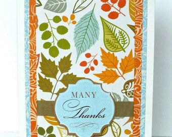 MANY THANKS Greeting Card - Blank Inside