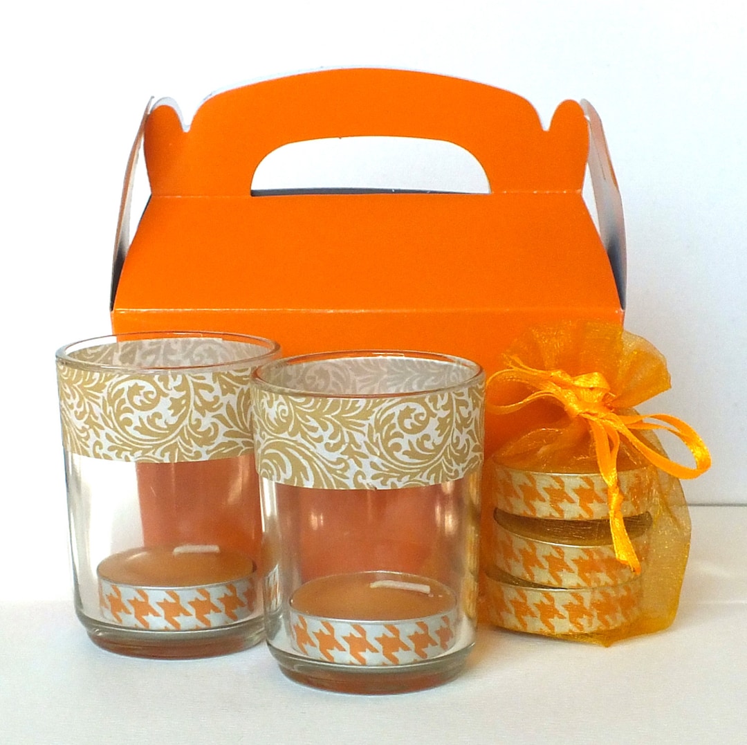 Candle Gift Set tea Light Candles glass Candle Holders Etsy