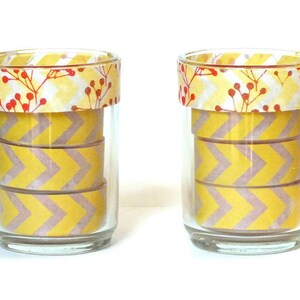 Candle Gift Set -Tea Light Candles -Glass Candle Holders -Autumn Fall Candles -Thanksgiving Candles -Hostess Gift -Teacher Gift - Holiday zdjęcie 3
