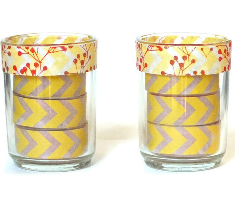 Candle Gift Set -Tea Light Candles -Glass Candle Holders -Autumn Fall Candles -Thanksgiving Candles -Hostess Gift -Teacher Gift - Holiday zdjęcie 3