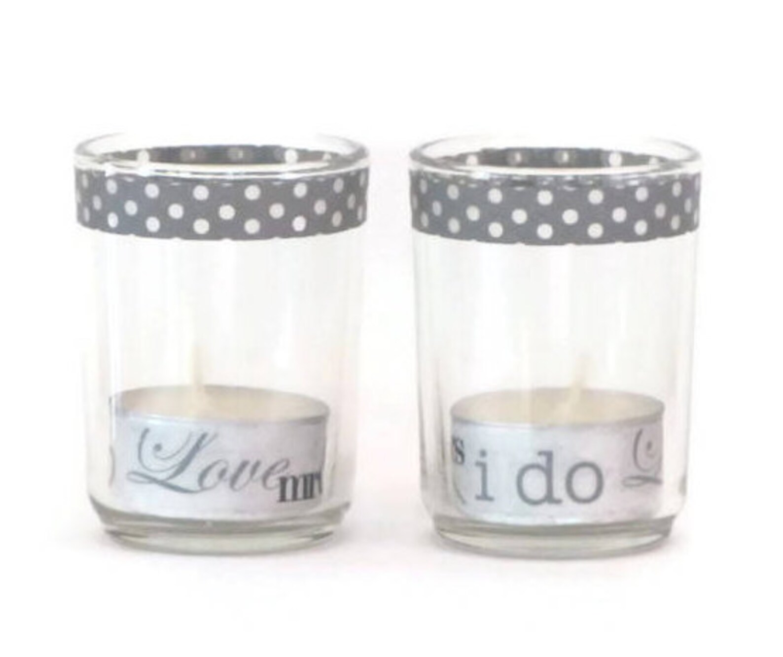 Wedding Tea Lights Gift Set 6 Decorative Tea Light Candles Etsy