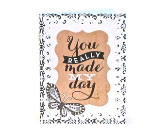 Thank You Greeting Card - Blank Inside