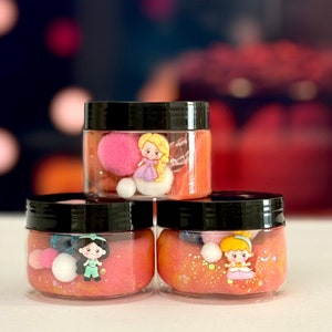 Princess play dough mini jar, princess play dough, goodie bag, playdough kit, princess play dough kit, princess goodie bag, playdough kit