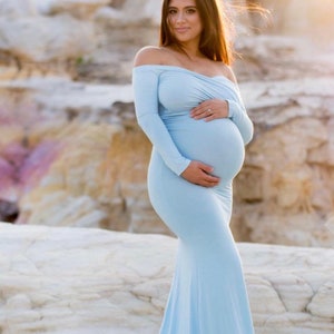 Maternity dress, maternity dress for photoshoot, long sleeve maternity dress, baby shower dress, long maternity dress, fitted long maternity