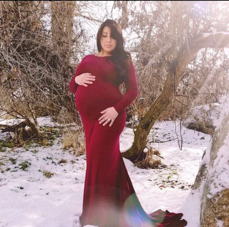 Maternity dress for photoshoot long sleeve maternity dress Etsy