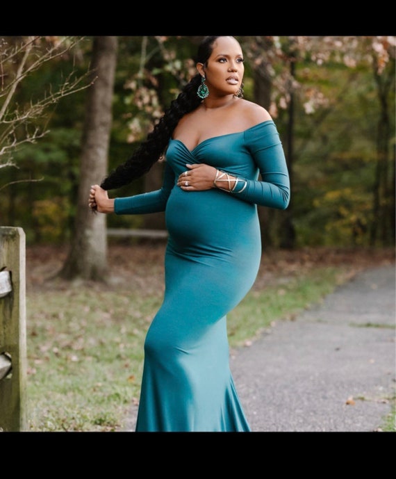 Sweetheart Maternity Dress/ Sexy off the Shoulder Dress for Photoshoot -  Etsy