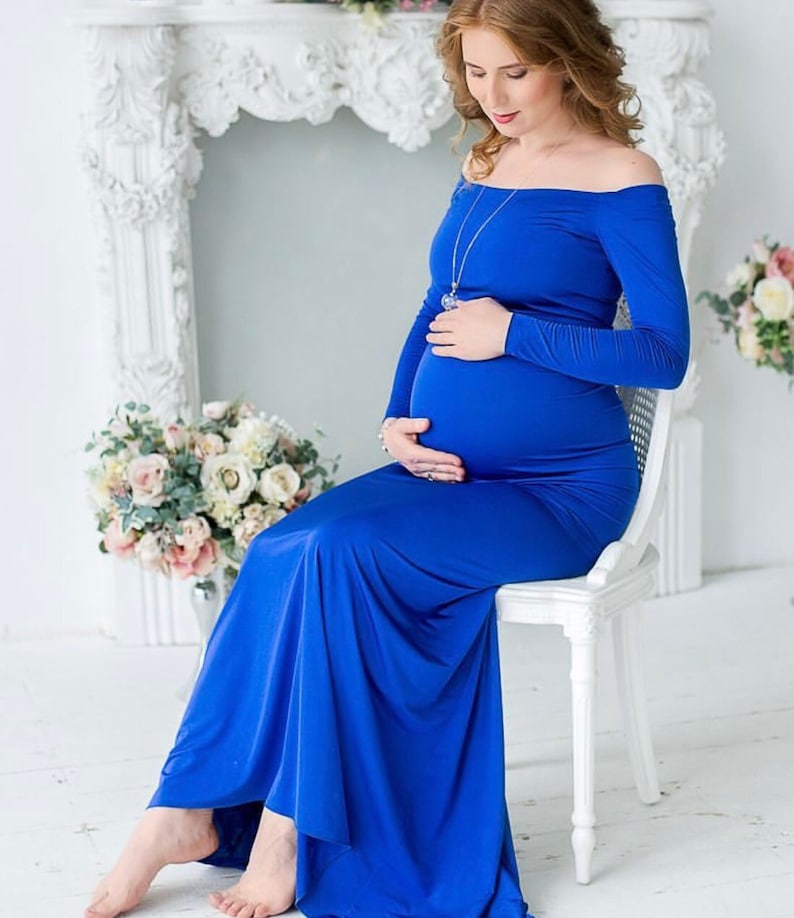Maternity Dress for Phototshoot Long Sleeve Maternity Dress Etsy