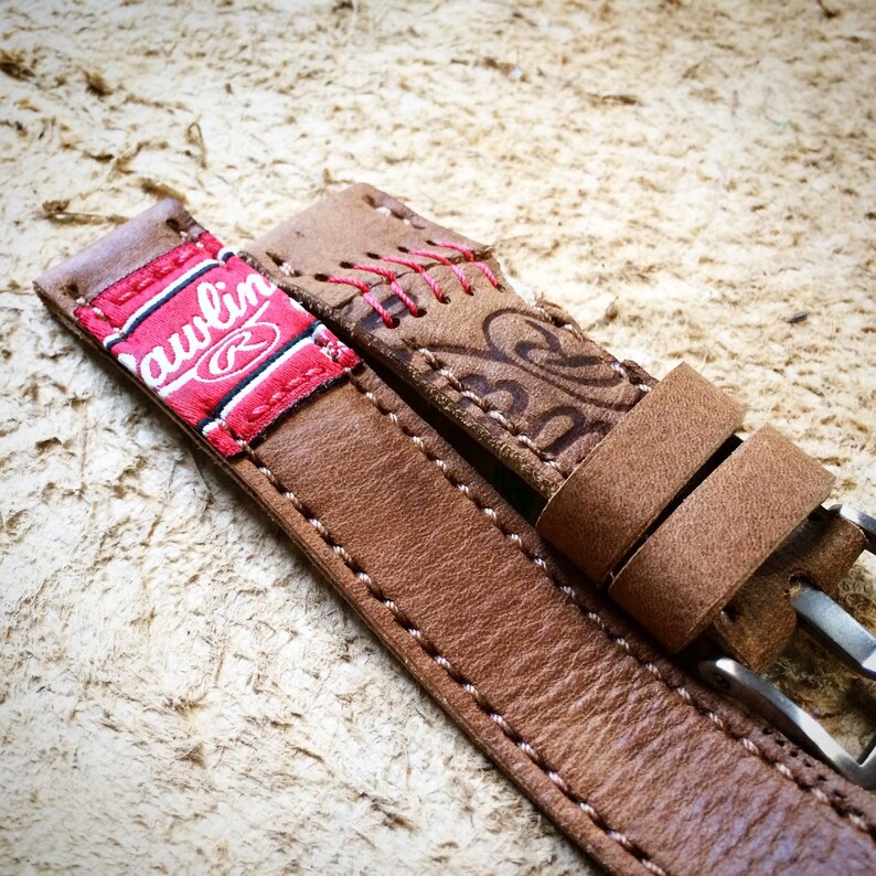 Baseball Glove Strap Any size Customizable N80 Leather Etsy