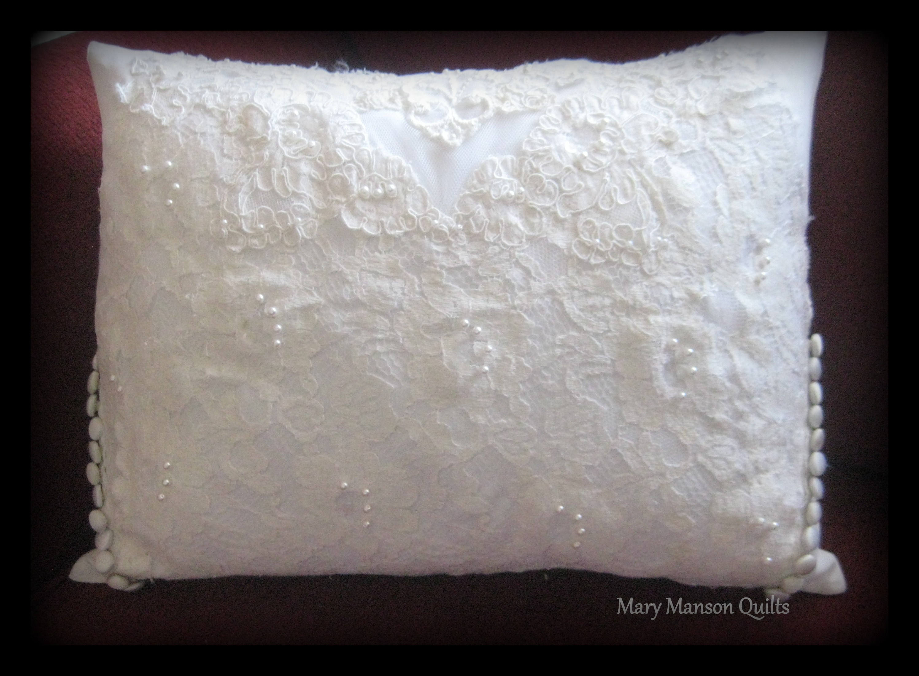 Wedding Dress Pillow custom made from your wedding dress Etsy