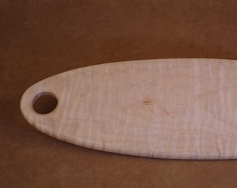 Oval Hanging Board in Exceptional Curly Maple Three