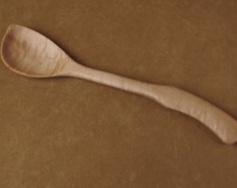 Right-Hand Saute Spoon in Curly Maple