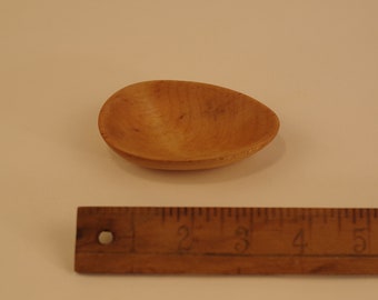 Egg Shaped Salt Cellar in Curly Maple