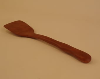 Long, Grip-Handled Spatula in Curly Cherry