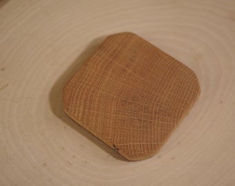 Beautiful Coaster in Unusual Oak with Dark Chocolate Bottom, Sold Individually