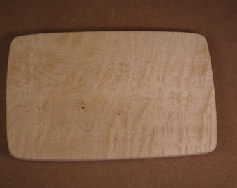 Serving Board in Exceptional Curly and Bird's-eye Maple