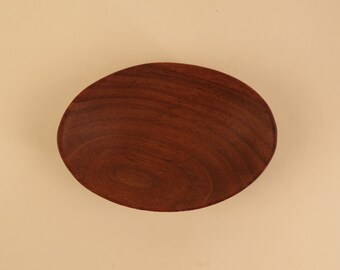 Oval Shaped Salt Cellar in Black Walnut