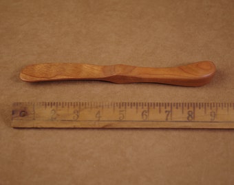 Long Cheese Knife/Spreader in Warm Cherry