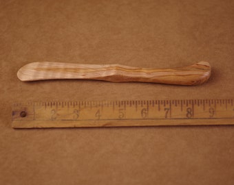 Long Cheese Knife/Spreader in Ambrosia and Curly Maple