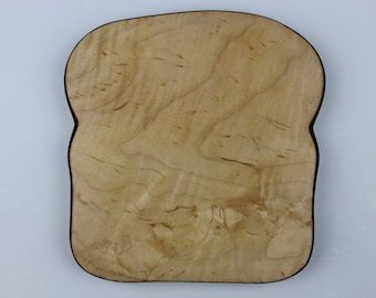 Toast with Crust Board in Birds-eye and Curly Maple