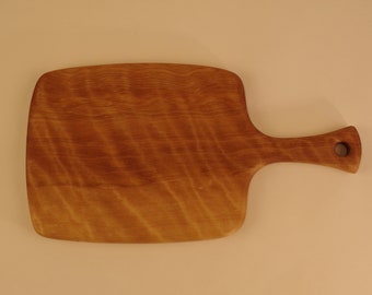 Hanging Handled Board in Lustrous Flame Red Birch