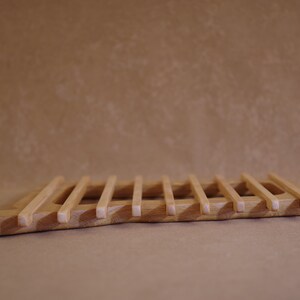 State Of Connecticut Trivet With Oak Base and Maple Slats image 5