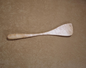 Espátula de mango recto en madera de arce ojo de pájaro.