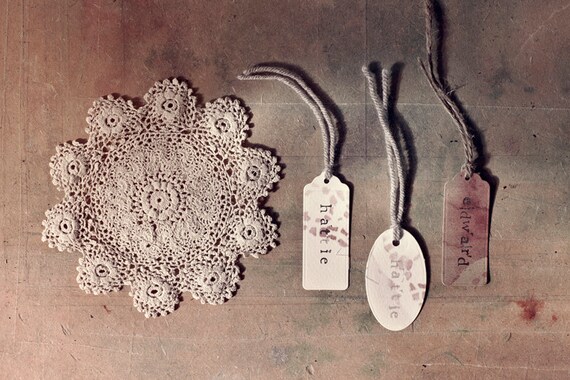 Items Similar To 75 X Wedding Place Card Tag On Etsy