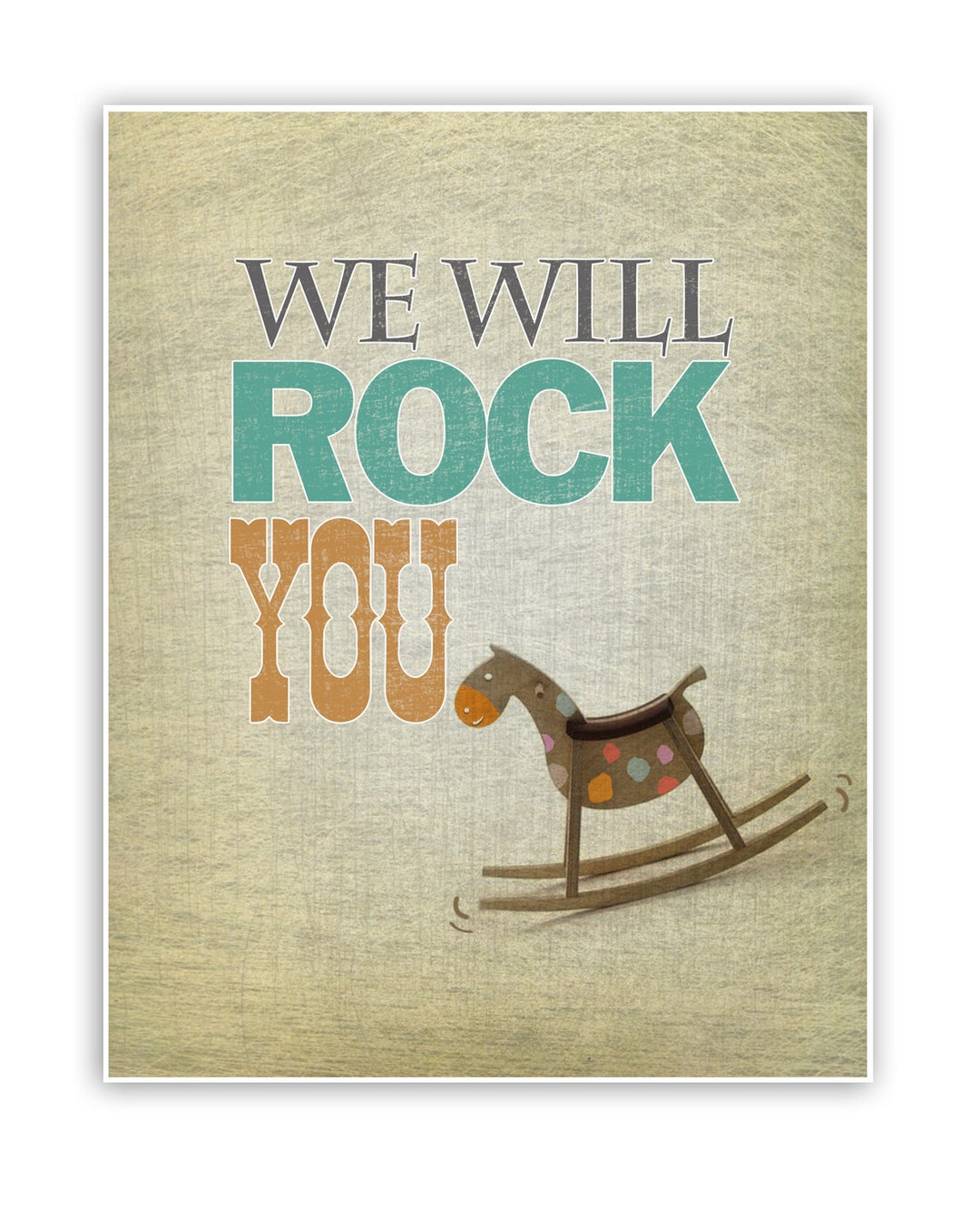 We Will Rock You. Decoration Print (poster) 8"x10" Wall Art Prints. - Etsy