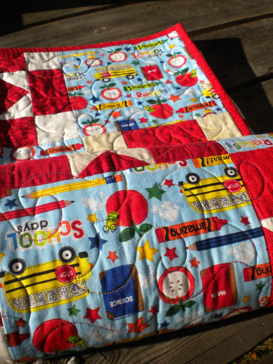 School Themed Teacher Quilt Guidance Counselor quilted gift Etsy