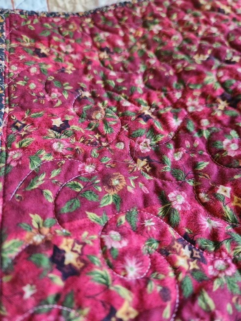 Large Lap Quilt Throw Blanket Autumn Color Rust Peach Gold Etsy