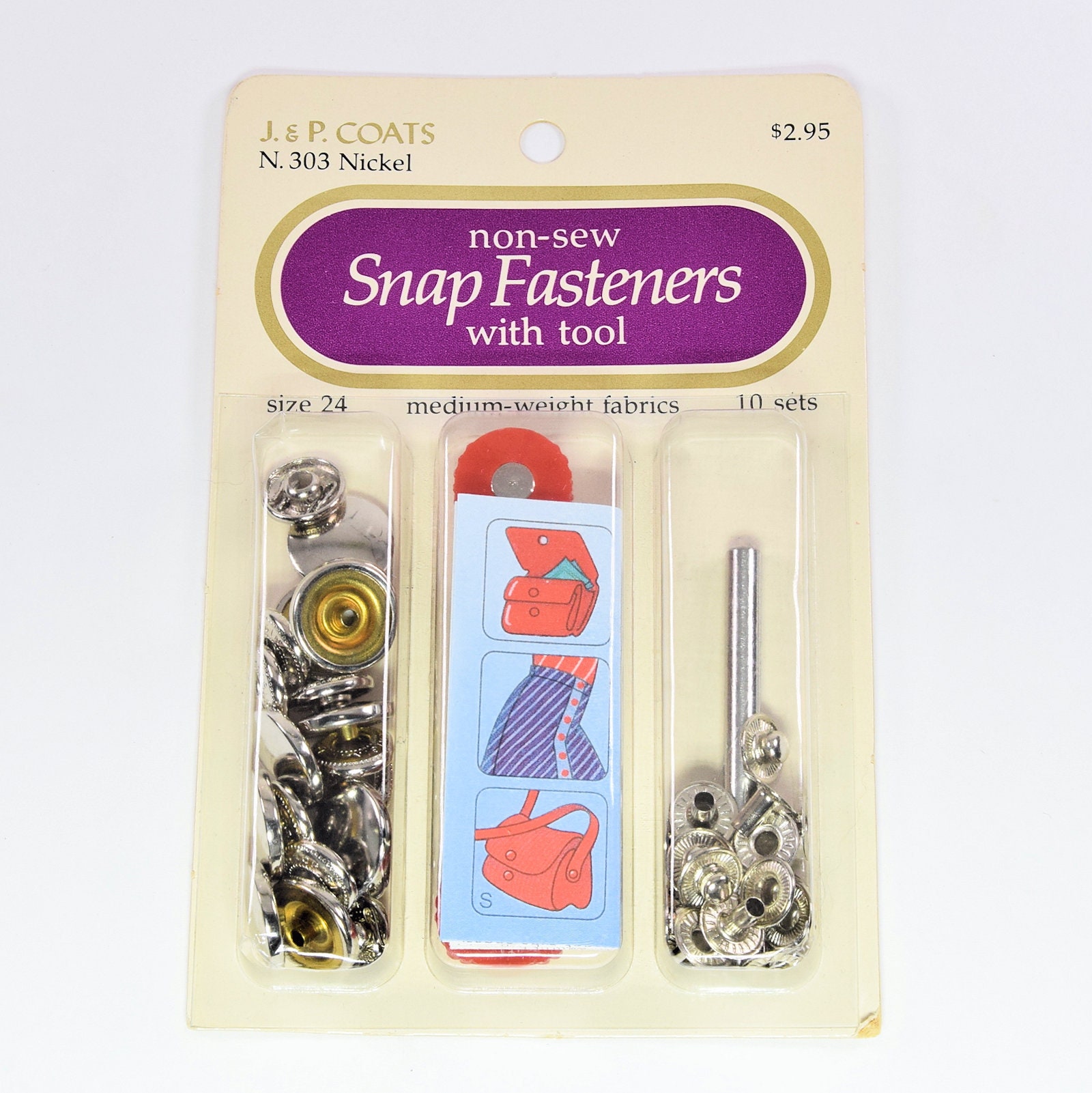 NO-SEW SNAP FASTENERS [S-11665] - $4.00 : American Sewing Supply