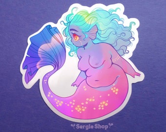 Cotton Candy Mermaid  Sticker