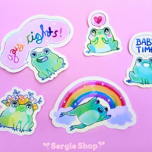 Gay Frog Sticker Set
