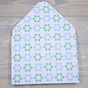 Enveloppes abstraites bleu-vert, enveloppes pour pourboires, entretien ménager, merci, petites enveloppes, cadeau, enveloppe pour carte-cadeau, espèces, salon de service