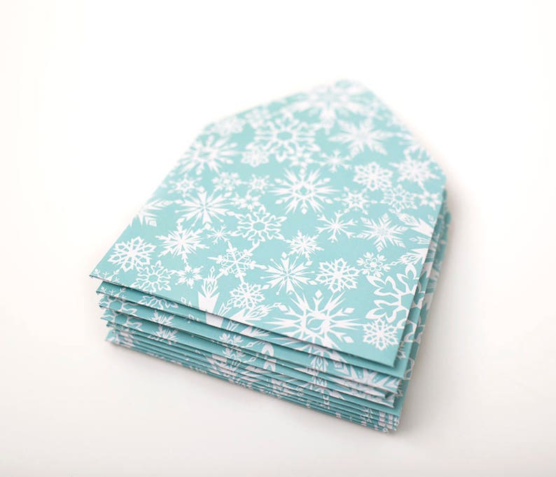 travel agent gift small envelopes party favor tip envelopes gift card envelope Snowflake Envelopes housekeeping thank you