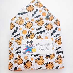 Enveloppes Halloween Mickey citrouilles, enveloppes pour pointes, décoration de la souris, merci, petite enveloppe, enveloppe pour carte-cadeau, orange noir, têtes de mickey