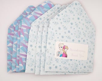 Sobres de agradecimiento de Olaf Snow, juego de 8 sobres para propinas, limpieza del hogar, limpieza de ratones