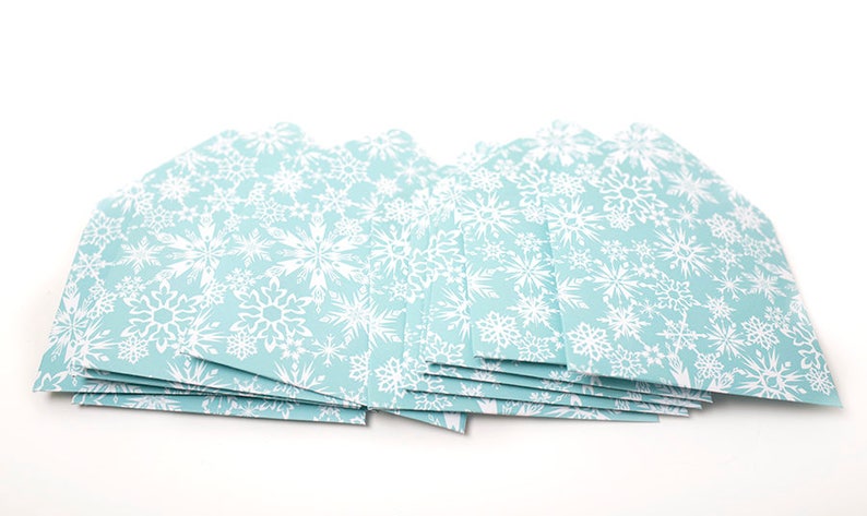 travel agent gift small envelopes party favor tip envelopes gift card envelope Snowflake Envelopes housekeeping thank you