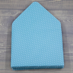 Enveloppes de remerciement bleu blanc à pois, enveloppes pour pourboires, entretien ménager, merci, petites enveloppes, cadeau, enveloppe pour carte-cadeau, espèces