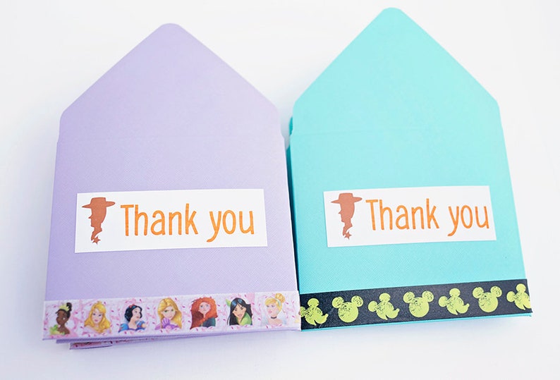 housekeeping tip envelopes party favor travel agent gift Aqua and Purple Thank you Envelopes gift card envelope small envelopes