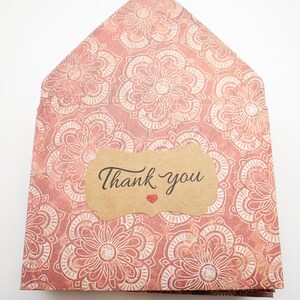 Enveloppes rustiques Red Mandala, enveloppes pour pourboires, entretien ménager, merci, petites enveloppes, faveur de fête, enveloppe de carte-cadeau