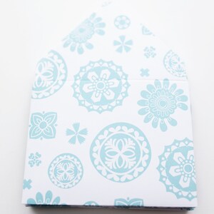 Aqua Mandala Enveloppen, fooienveloppen, huishouding, bedankje, kleine enveloppen, feestartikelen, cadeaukaartenvelop