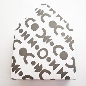 Design moderne noir et blanc Enveloppes, enveloppes pour pourboires, entretien ménager, merci, petites enveloppes, invitation, enveloppe pour carte-cadeau, pourboire