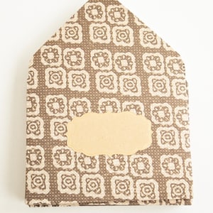 Enveloppes carrés marron beige, enveloppes pour pourboires, entretien ménager, merci, petites enveloppes, cadeau, enveloppe pour carte-cadeau, losange, pourboire