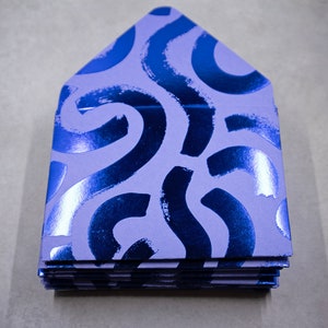 Enveloppes bleu métallique tourbillonnant, enveloppes pour pourboires, entretien ménager, merci, petites enveloppes, cadeau, enveloppe pour carte-cadeau, pourboire, styliste